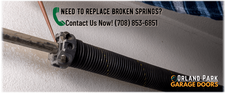 Broken Garage Door Spring Repair Orland Park IL (708) 853-6851